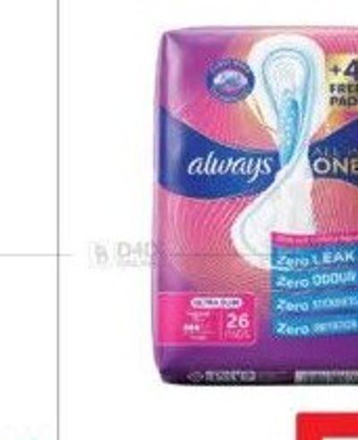 Always Sanitary Pads 1x26pads