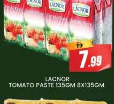 LACNOR TOMATO PASTE 135GM 8X135GM