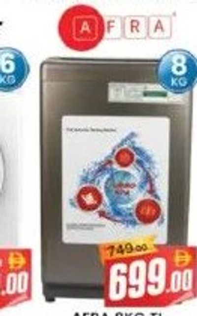 Afra 8KG TL Washing Machine AF-0803TWMG