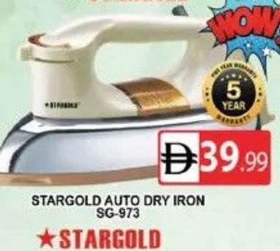 STARGOLD AUTO DRY IRON SG-873