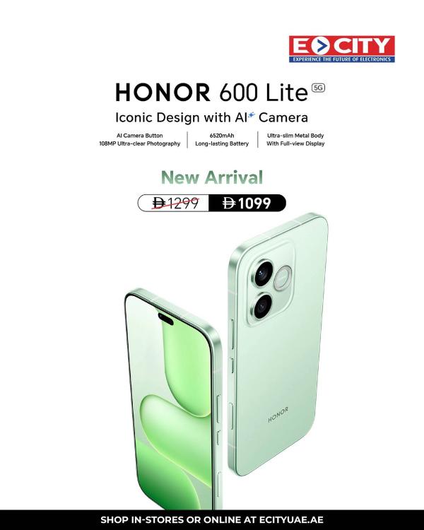 Honor 600 Lite Sale from ECity until 31st March