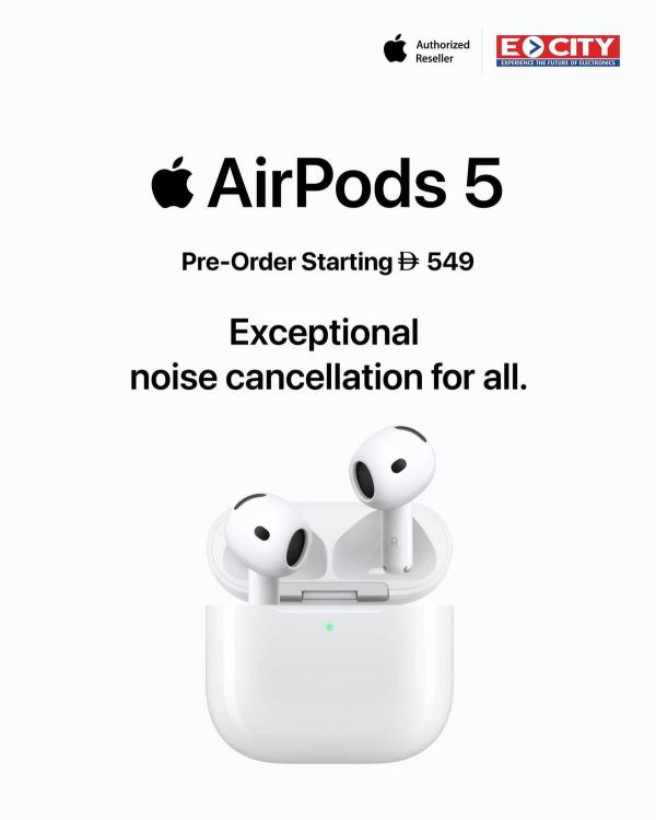 Sale On AirPods 5 from ECity until 20th September