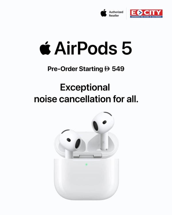 Sale On AirPods 5 from ECity until 20th September
