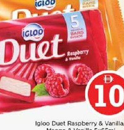 Igloo Duet Raspberry & Vanilla/Mango & Vanilla 5x65ml