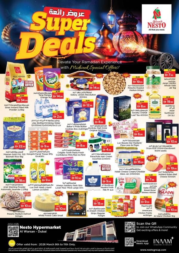 Midweek Deals - Al Warsan, Dubai from Nesto until 11th March