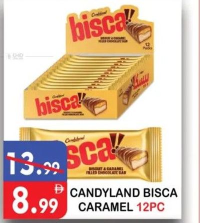 CANDYLAND BISCA CARAMEL 12PC