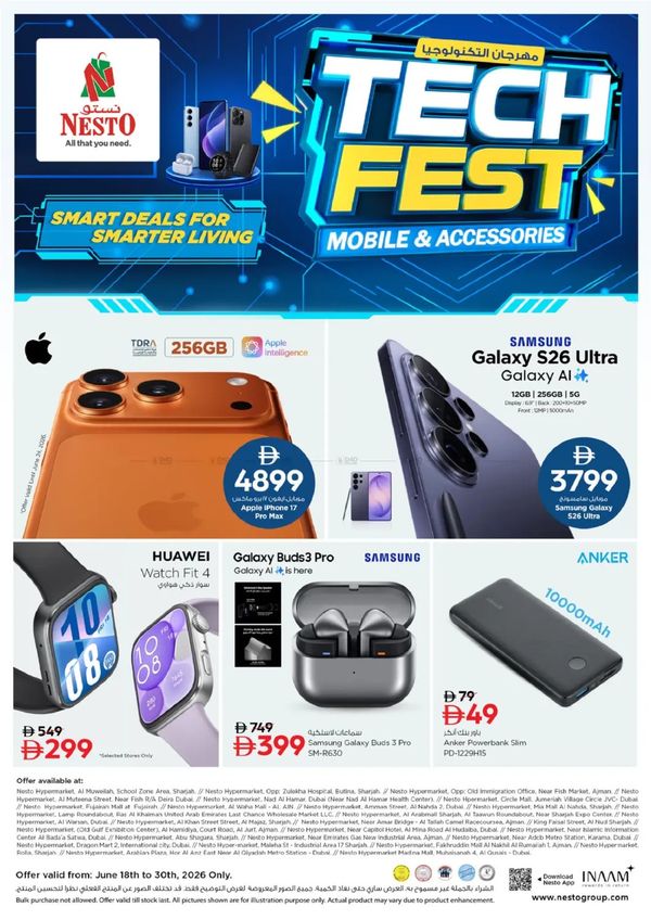 Tech Fest from Nesto until 30th June