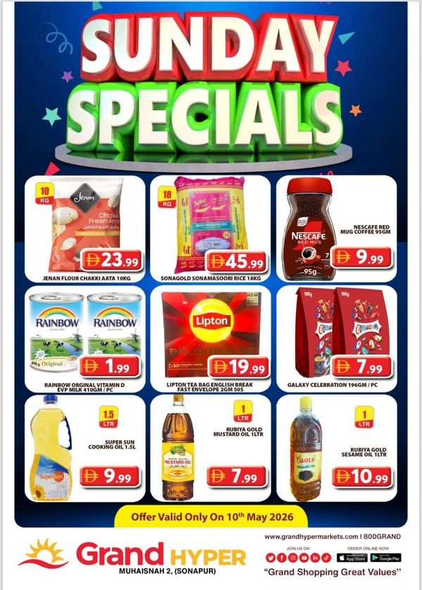 Sunday Specials