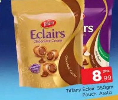 Tiffany Eclair Chocolate Cream 550gm Pouch Asstd