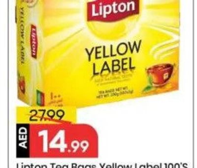 Lipton Tea Bags Yellow Label 100'S