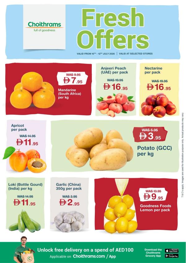 Fresh Offers from Choithrams until 12th July