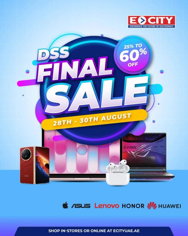 DSS Final Sale from ECity until 30th August