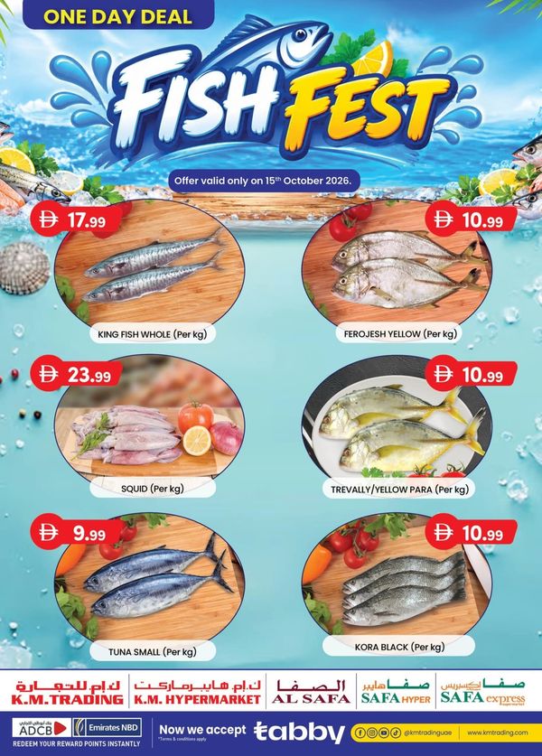 Fish Fest from K.M. TRADING until 15th October