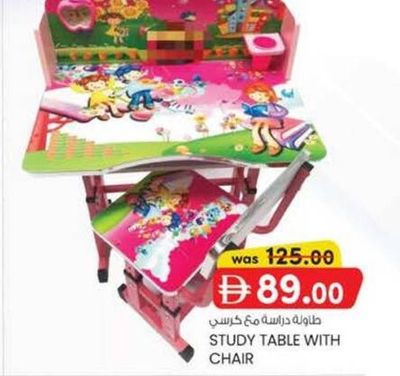 Study Table with Chair (Pink Fairies)
