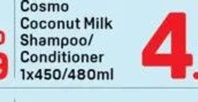 Cosmo Coconut Milk Shampoo/Conditioner 1x450/480ml