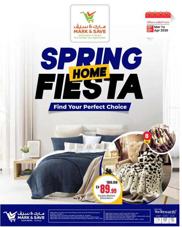 Spring Home Fiesta from Mark & Save until 12th April