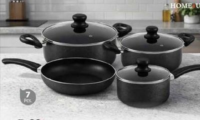 Home4U N/S Cookware Set asstd. 7 pcs