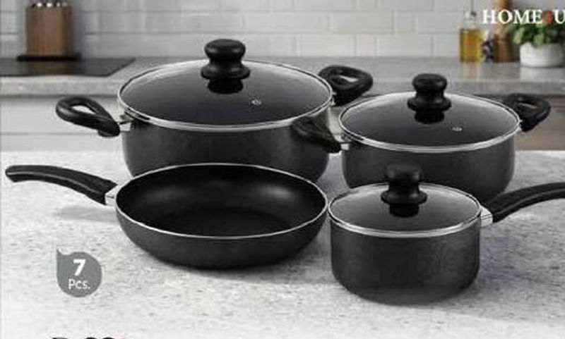 Home4U N/S Cookware Set asstd. 7 pcs