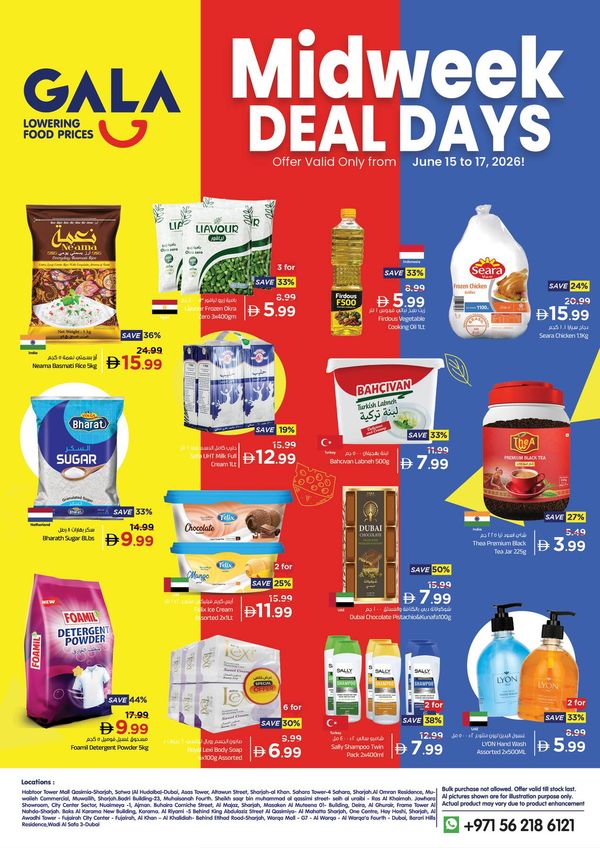 Midweek Deal Days from Gala Supermarket until 17th June