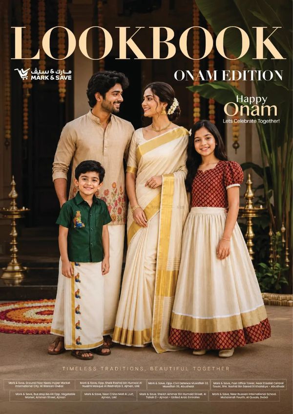 Look Book Onam Edition from Mark & Save until 24th August