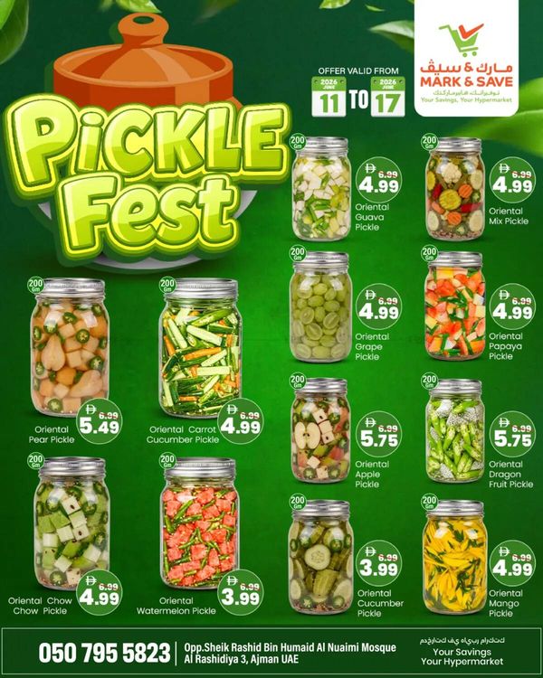 Pickle Fest from Mark & Save until 17th June