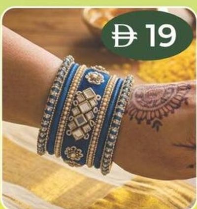 Bangles Set (Blue & Gold)