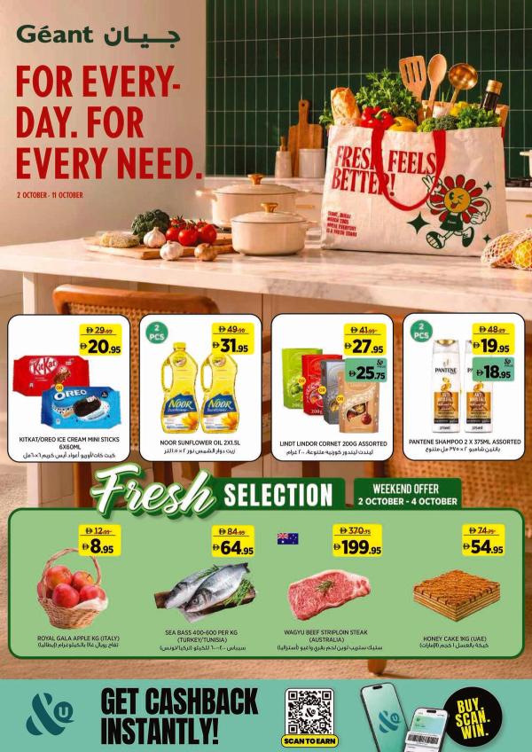 For Everyday For Every Need from Géant until 11th October