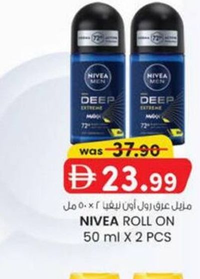 NIVEA ROLL ON 50 ml X 2 PCS