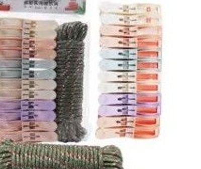 Cloth Clip & Rope Assttd