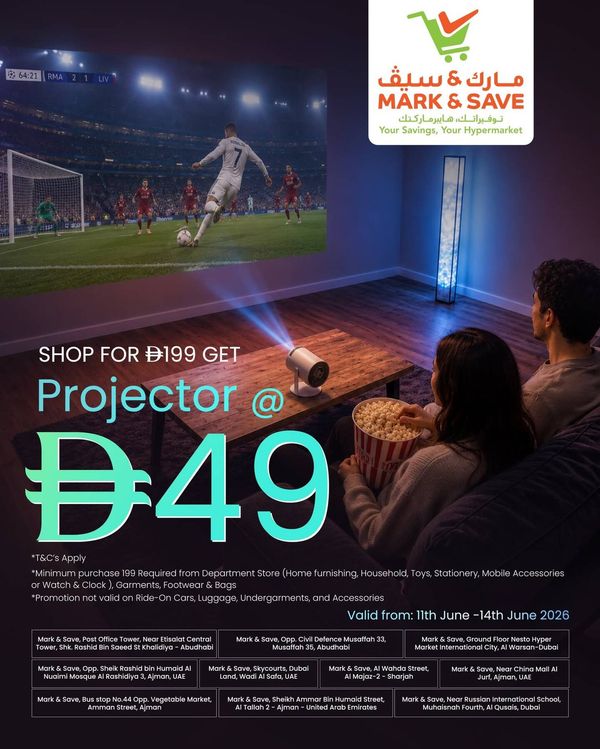 Turn Your Home Into A Cinema from Mark & Save until 14th June