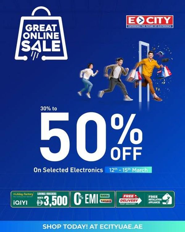 Get Up To 50% OFF from ECity until 15th March
