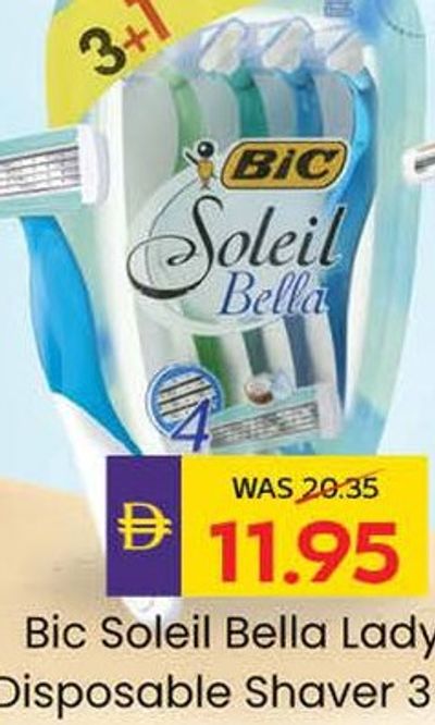 Bic Soleil Bella Lady Disposable Shaver 3+1