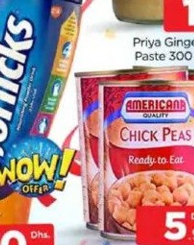 Americana Chick Peas 400gm X 3