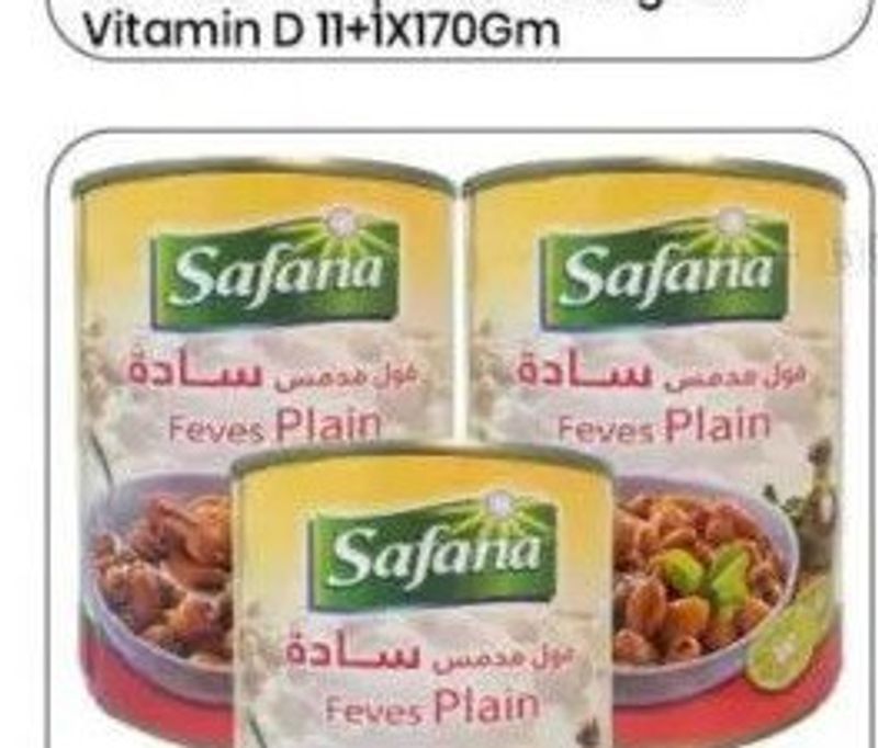 Safana Fava Beans Plain 3x400gm