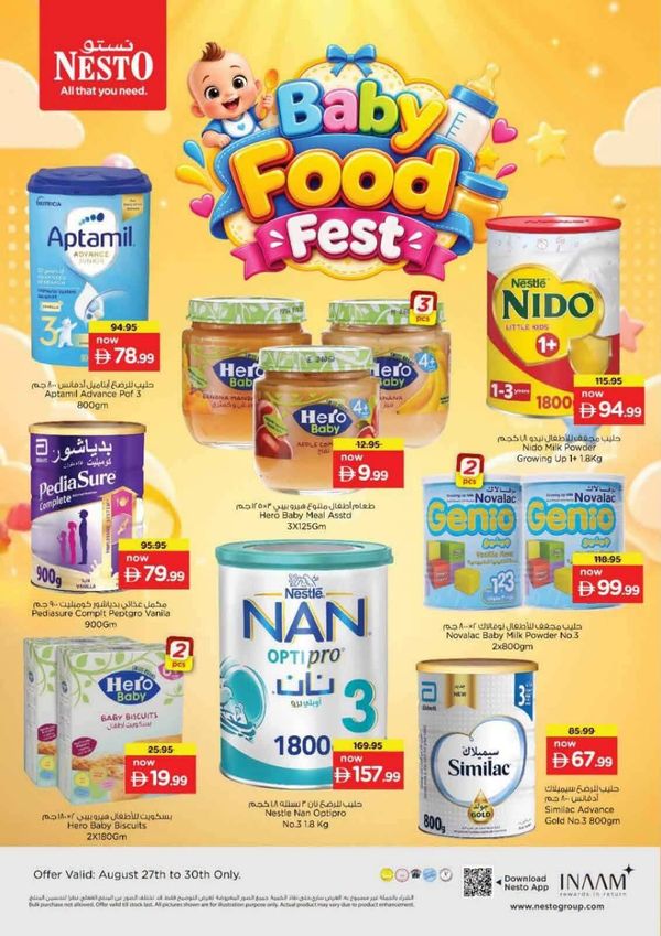 Baby Food Fest from Nesto until 30th August