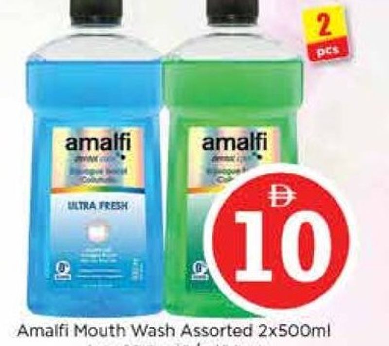 Amalfi Mouth Wash Assorted 2x500ml
