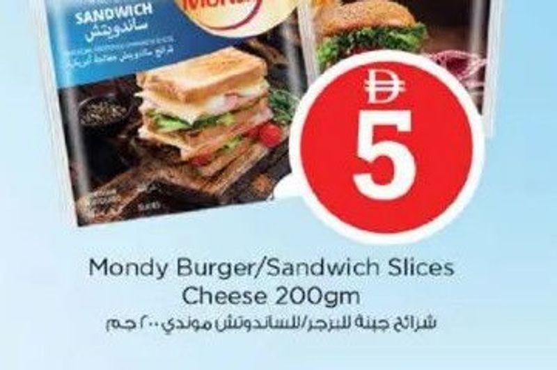 Mondy Burger/Sandwich Slices Cheese 200gm