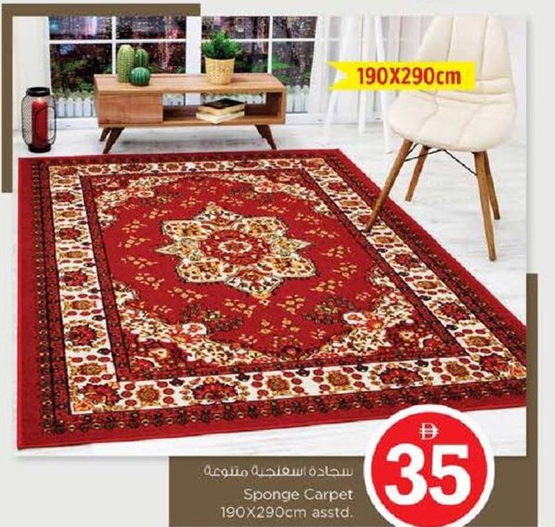 Sponge Carpet 190X290cm asstd.