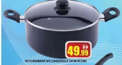 KITCHENMARK N/S CASSEROLE 24CM SF2362