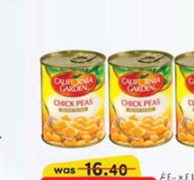 CALIFORNIA GARDEN CHICK PEAS 400 g X 4 PCS