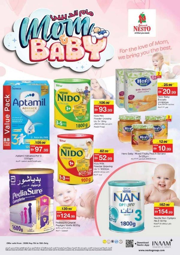 Mom & Baby Deals from Nesto until 10th May