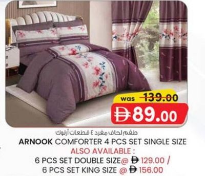 ARNOOK COMFORTER 4 PCS SET SINGLE SIZE