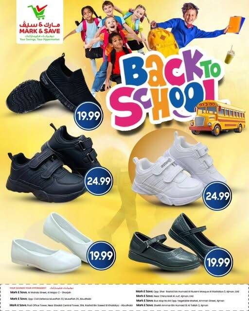 Back To School Sale from Mark & Save until 31st March