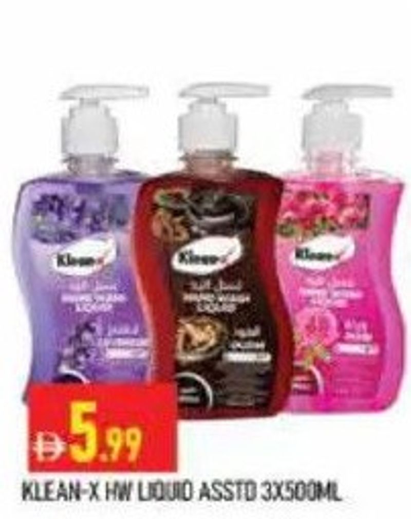 Klean-X HW Liquid Asstd 3x500ml