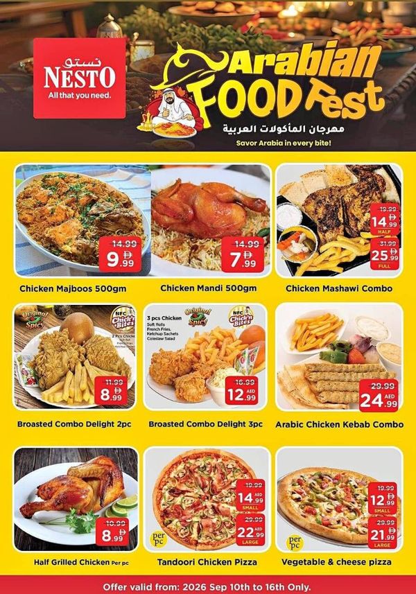 Arabian Food Fest from Nesto until 16th September