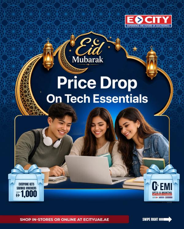Price Drop On Tech Essentials from ECity until 4th June