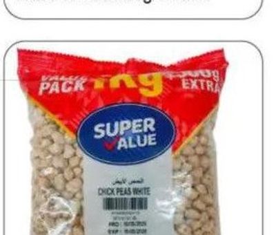 Super Value Chick Peas White 1Kg + 500Gm