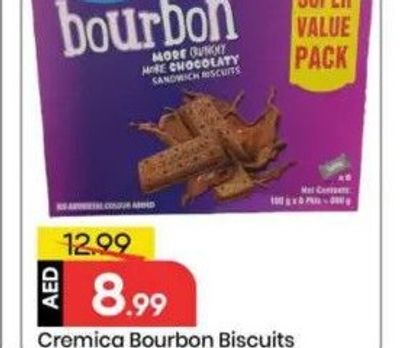 Cremica Bourbon Biscuits 8X800Gm