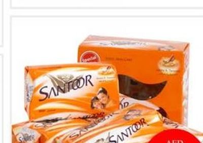 Santoor Soap 4x125g @Special Offer