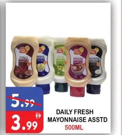 Daily Fresh Mayonnaise Asstd 500ML